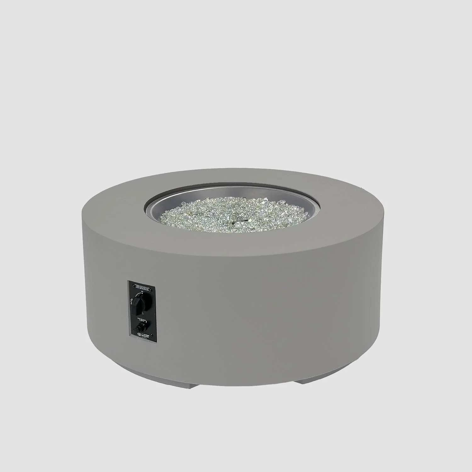 The Outdoor Greatroom Cove 42" Concrete Round Gas Fire Pit Table - CVC-42NG - Image 10