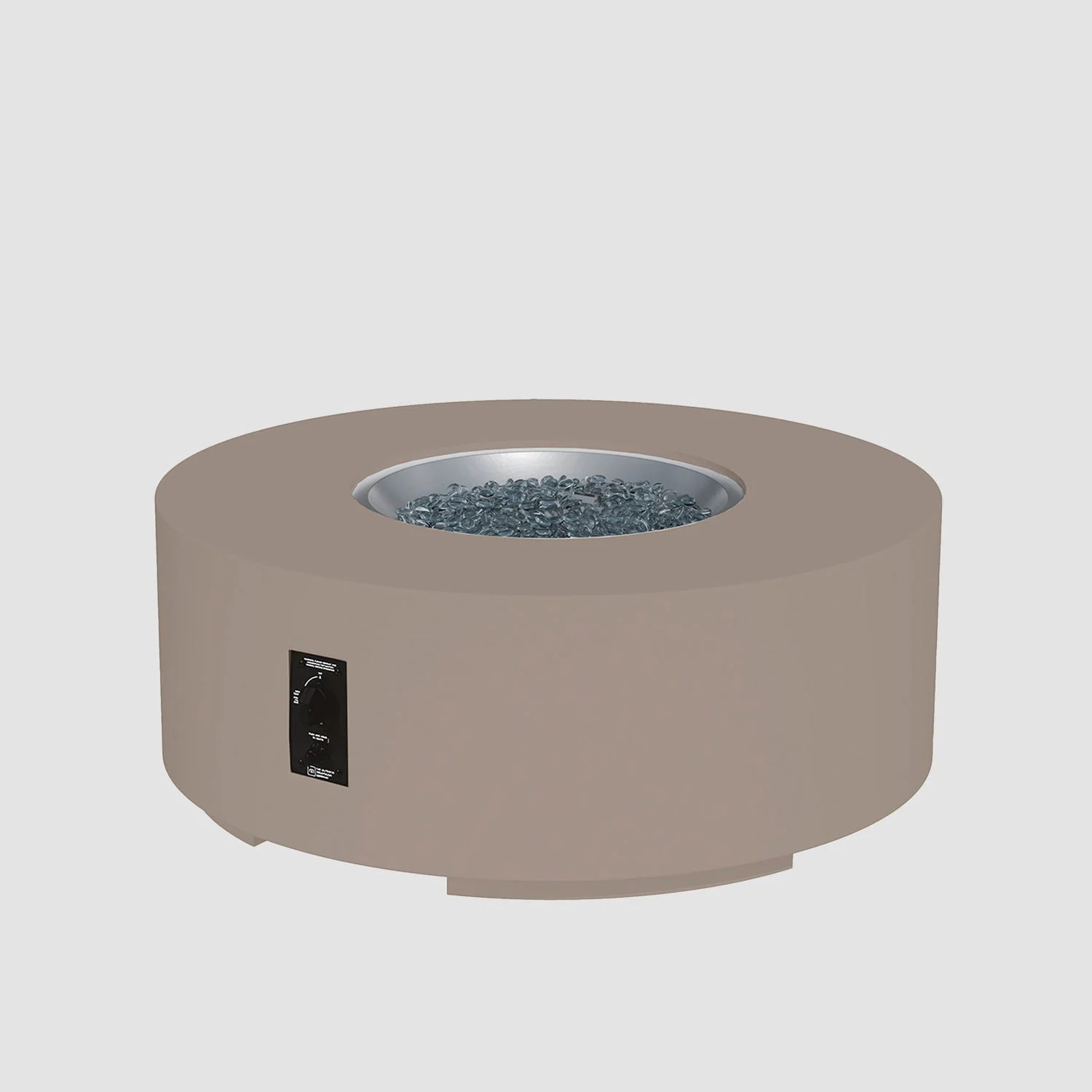 The Outdoor Greatroom Cove 42" Concrete Round Gas Fire Pit Table - CVC-42NG - Image 14