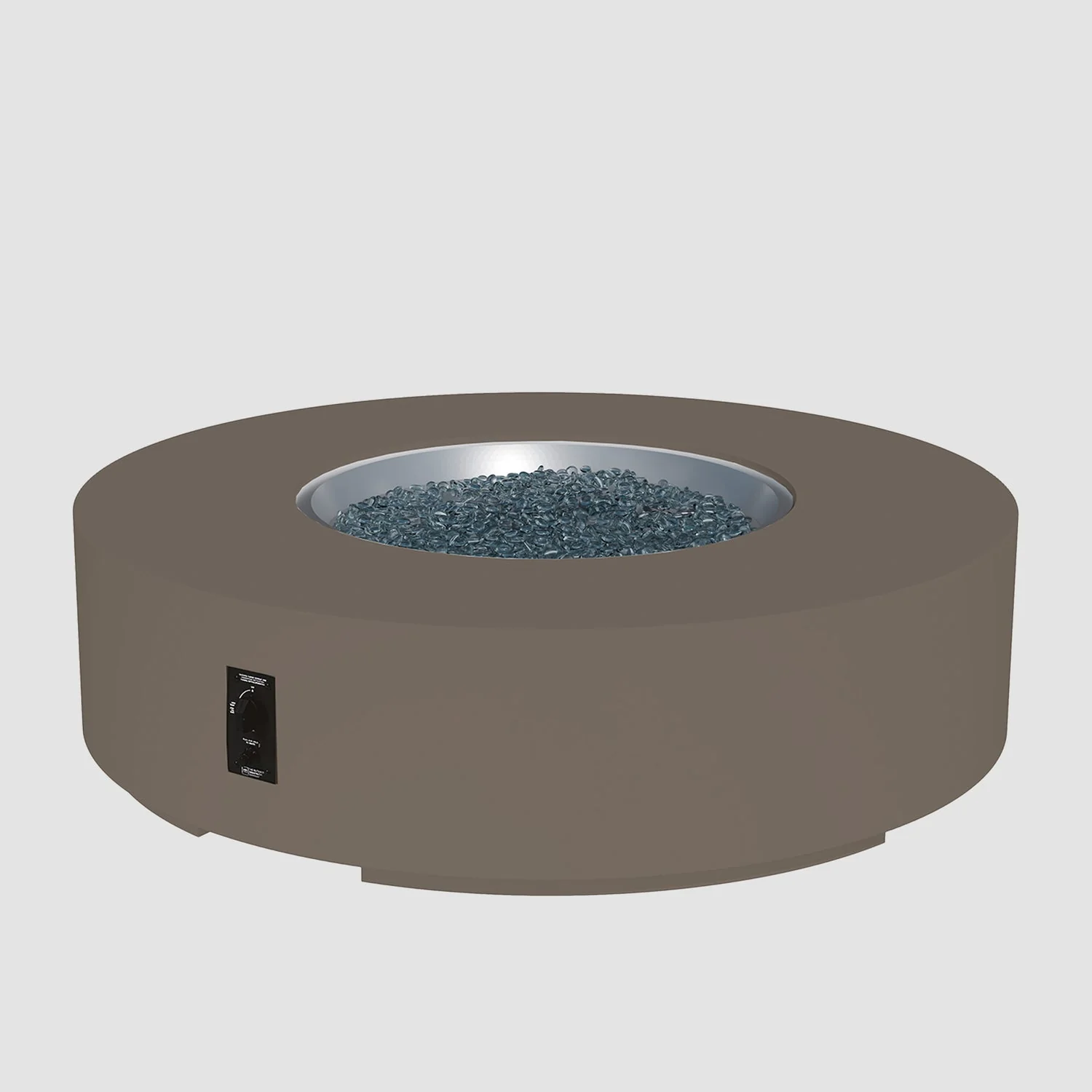 The Outdoor Greatroom Cove 42" Concrete Round Gas Fire Pit Table - CVC-42NG - Image 24