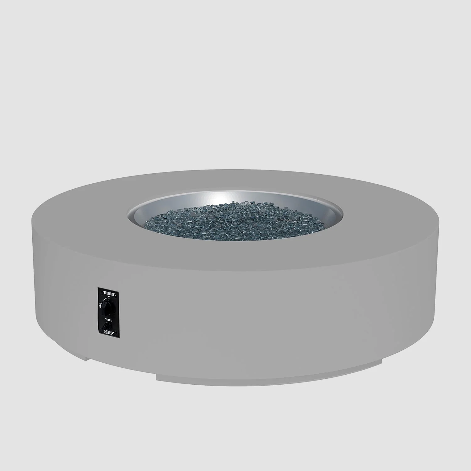 The Outdoor Greatroom Cove 42" Concrete Round Gas Fire Pit Table - CVC-42NG - Image 28