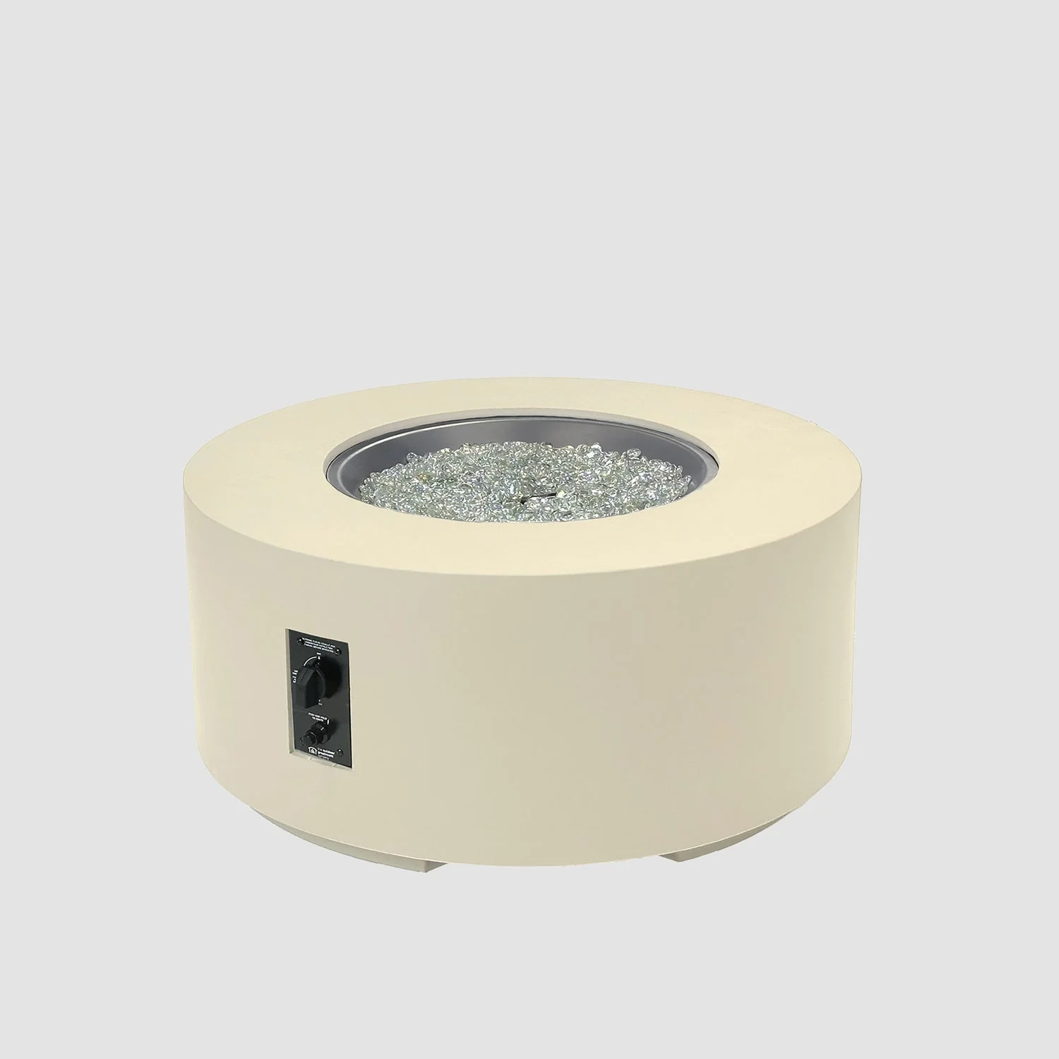 The Outdoor Greatroom Cove 42" Concrete Round Gas Fire Pit Table - CVC-42NG - Image 7