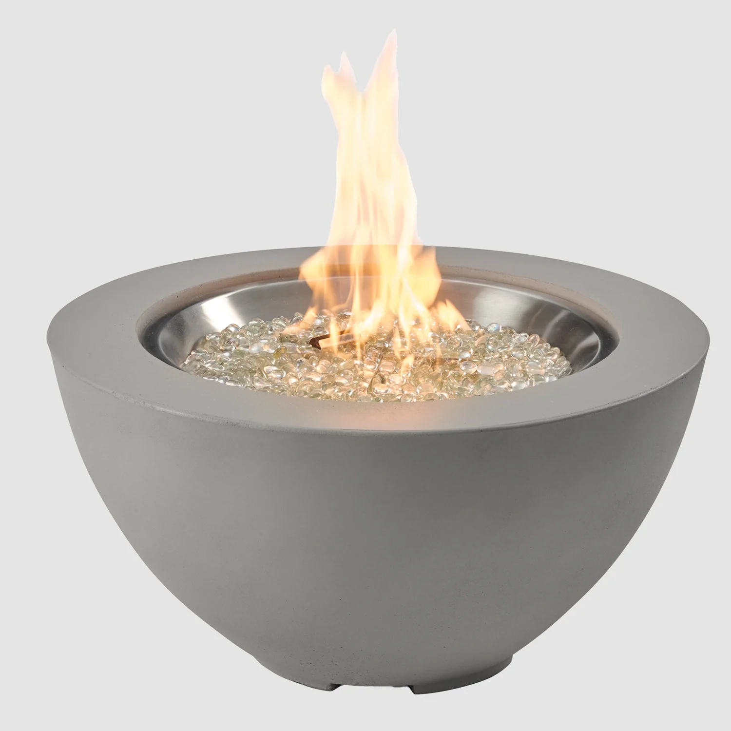 The Outdoor Greatroom Cove 60" Concrete Bowl Gas Fire Pit - CVB-60NG - Image 3