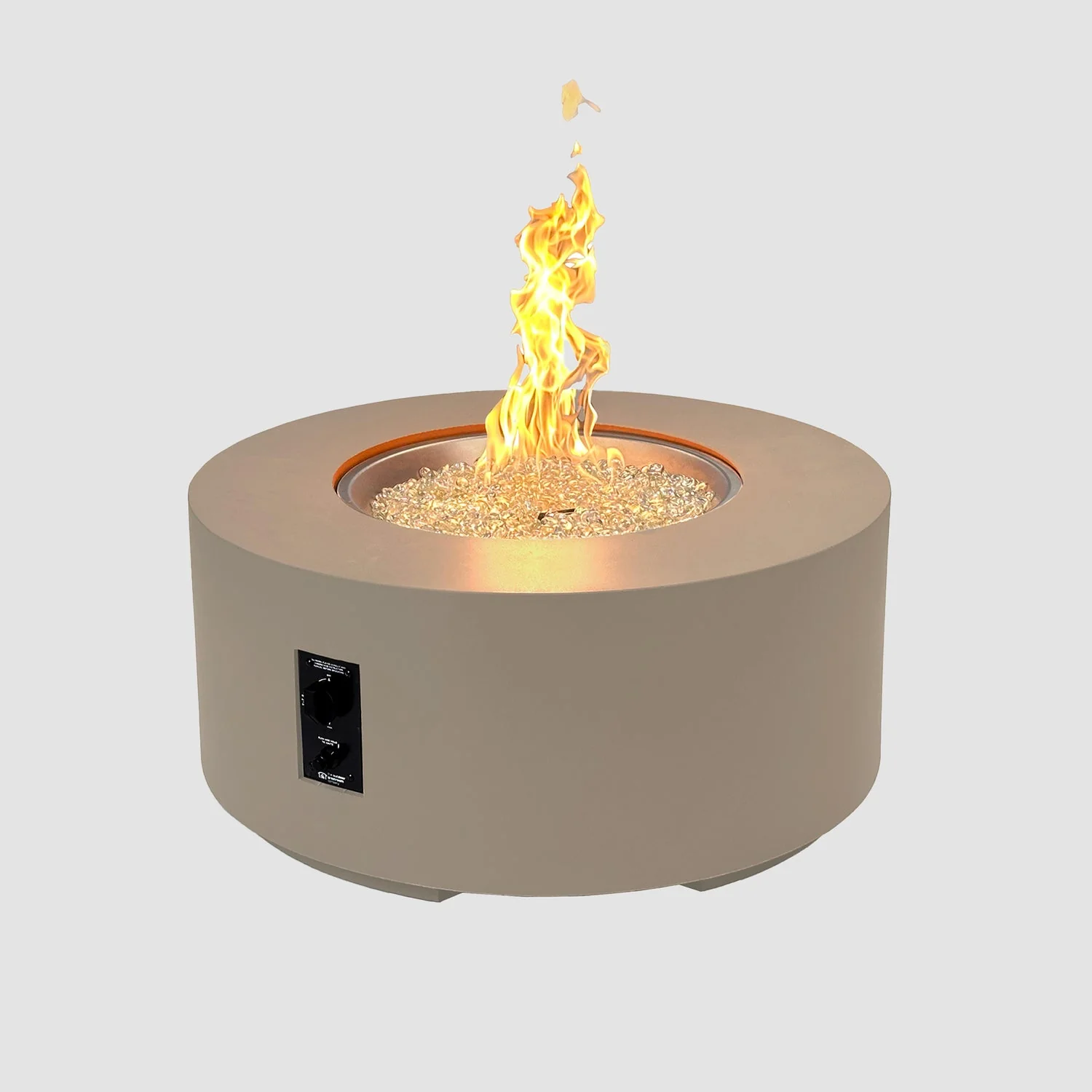 The Outdoor Greatroom Cove 60" Concrete Round Gas Fire Pit Table - CVC-60NG - Image 4