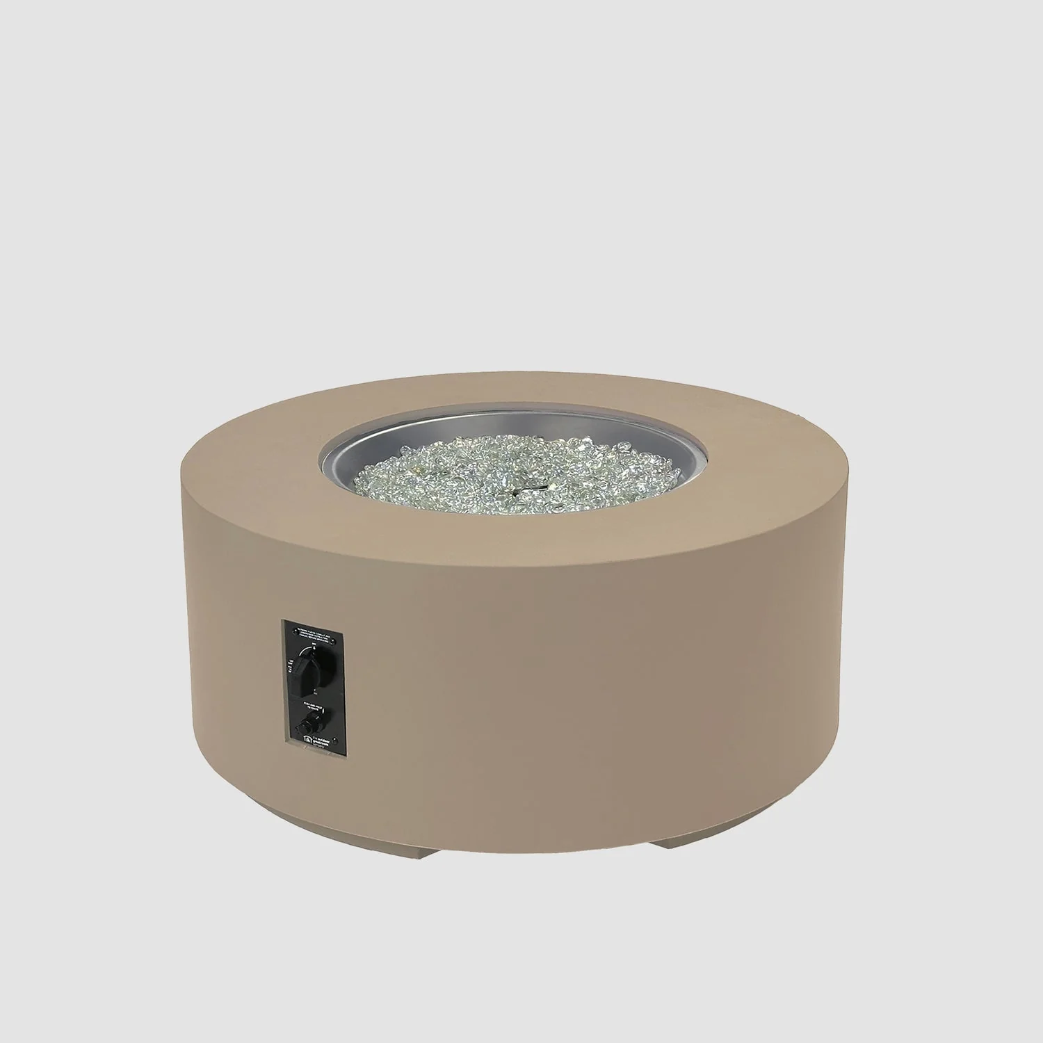 The Outdoor Greatroom Cove 60" Concrete Round Gas Fire Pit Table - CVC-60NG - Image 8