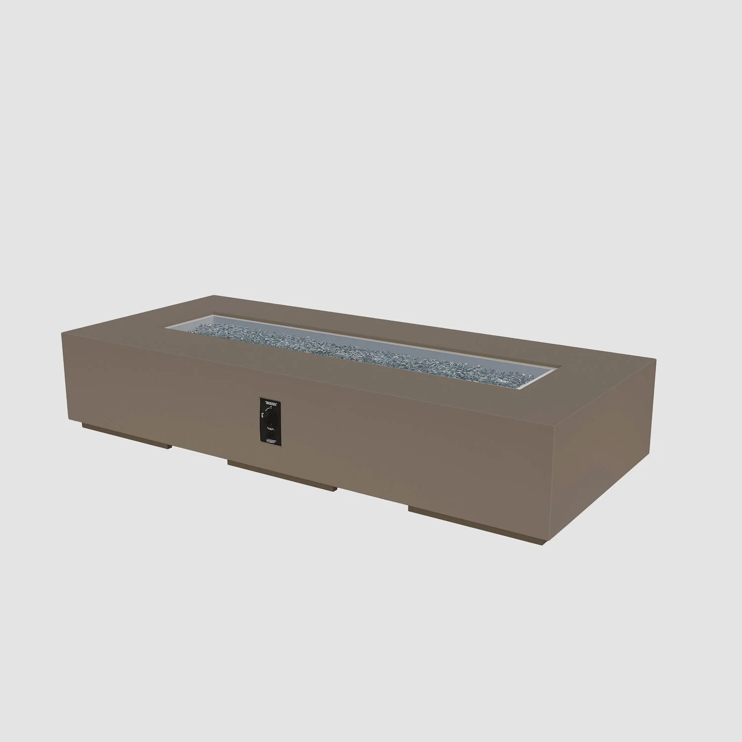 The Outdoor Greatroom Cove 84" Concrete Linear Gas Fire Pit - CVL-84NG - Image 6
