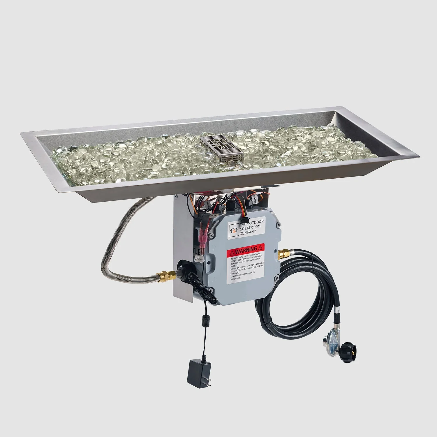 The Outdoor Greatroom Crystal Fire Plus Linear Gas Burner - CFP1224-B - Image 13