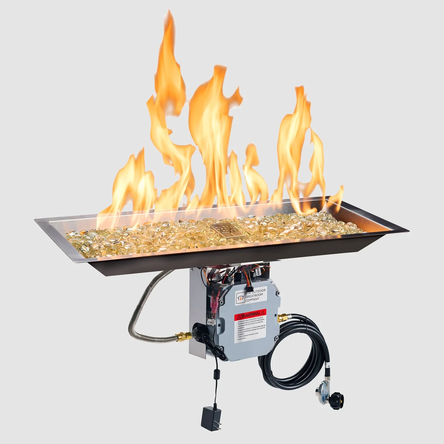 The Outdoor Greatroom Crystal Fire Plus Linear Gas Burner - CFP1224-B - Image 3