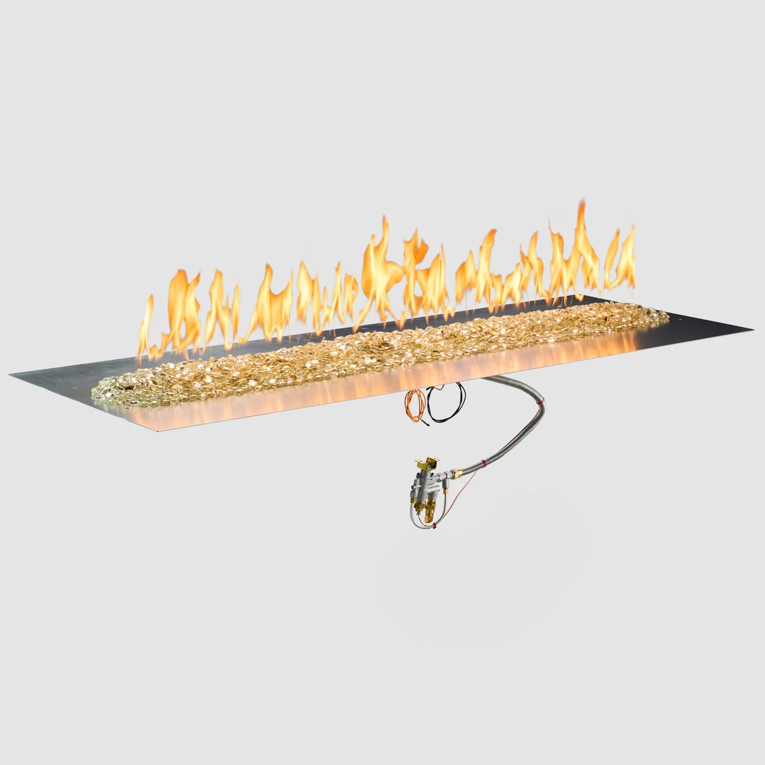 The Outdoor Greatroom Crystal Fire Plus Linear Gas Burner Insert and Plate Kit - BP2424-B - Image 4