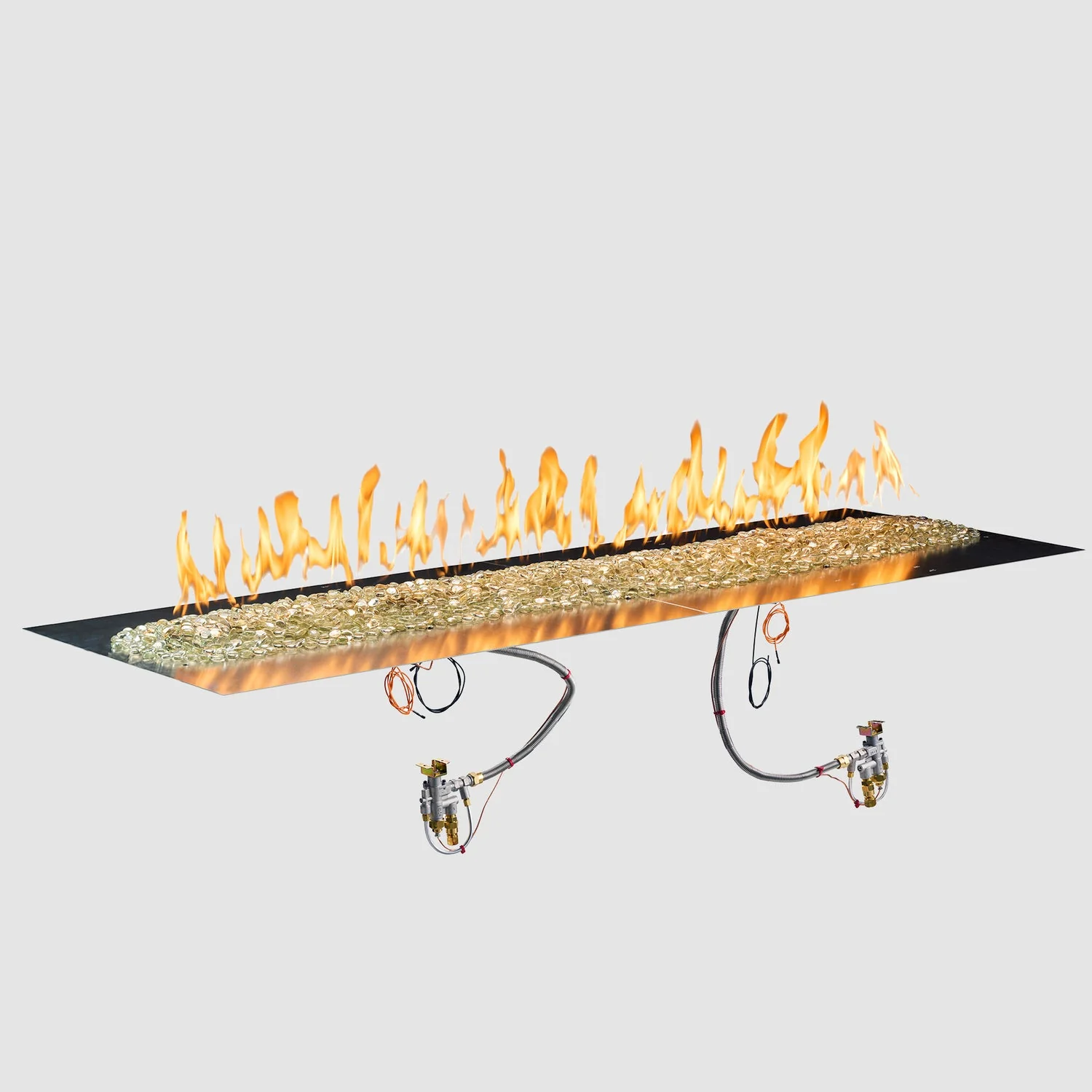 The Outdoor Greatroom Crystal Fire Plus Linear Gas Burner Insert and Plate Kit - BP2424-B - Image 5