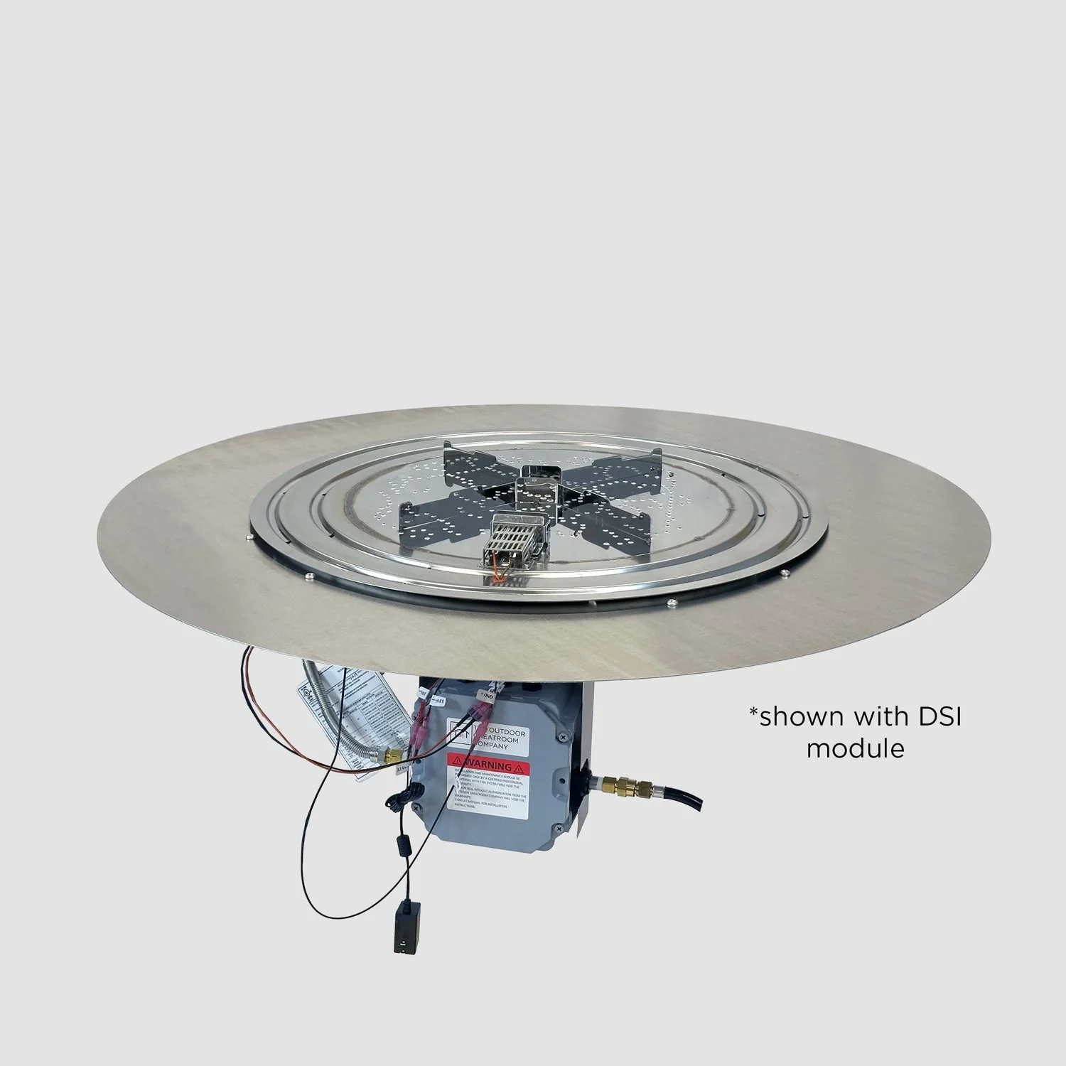 The Outdoor Greatroom Crystal Fire Plus Round Gas Burner Insert and Plate Kit - BP20RD-A - Image 8