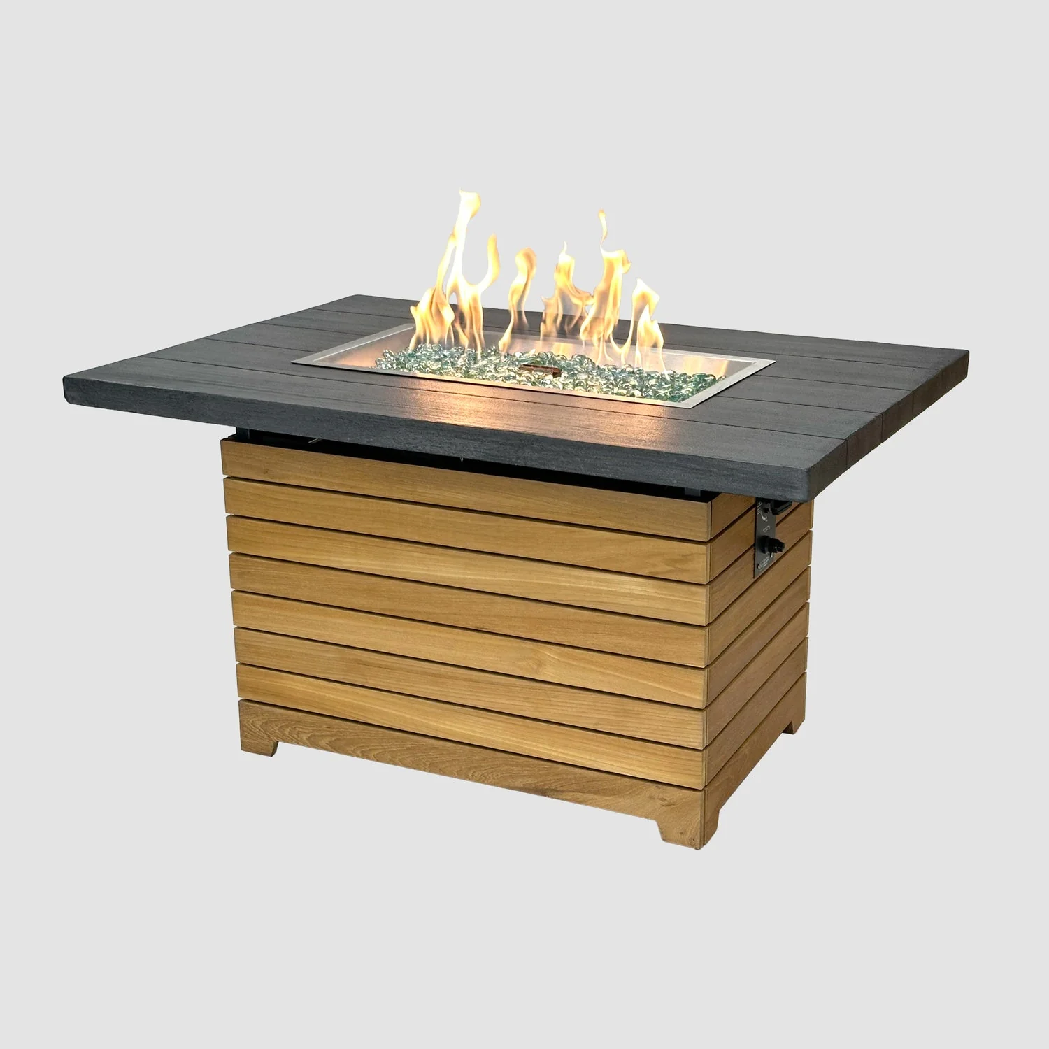 The Outdoor Greatroom Darien 42" Rectangular Gas Fire Pit Table - DAR-1224-EBG-K - Image 12