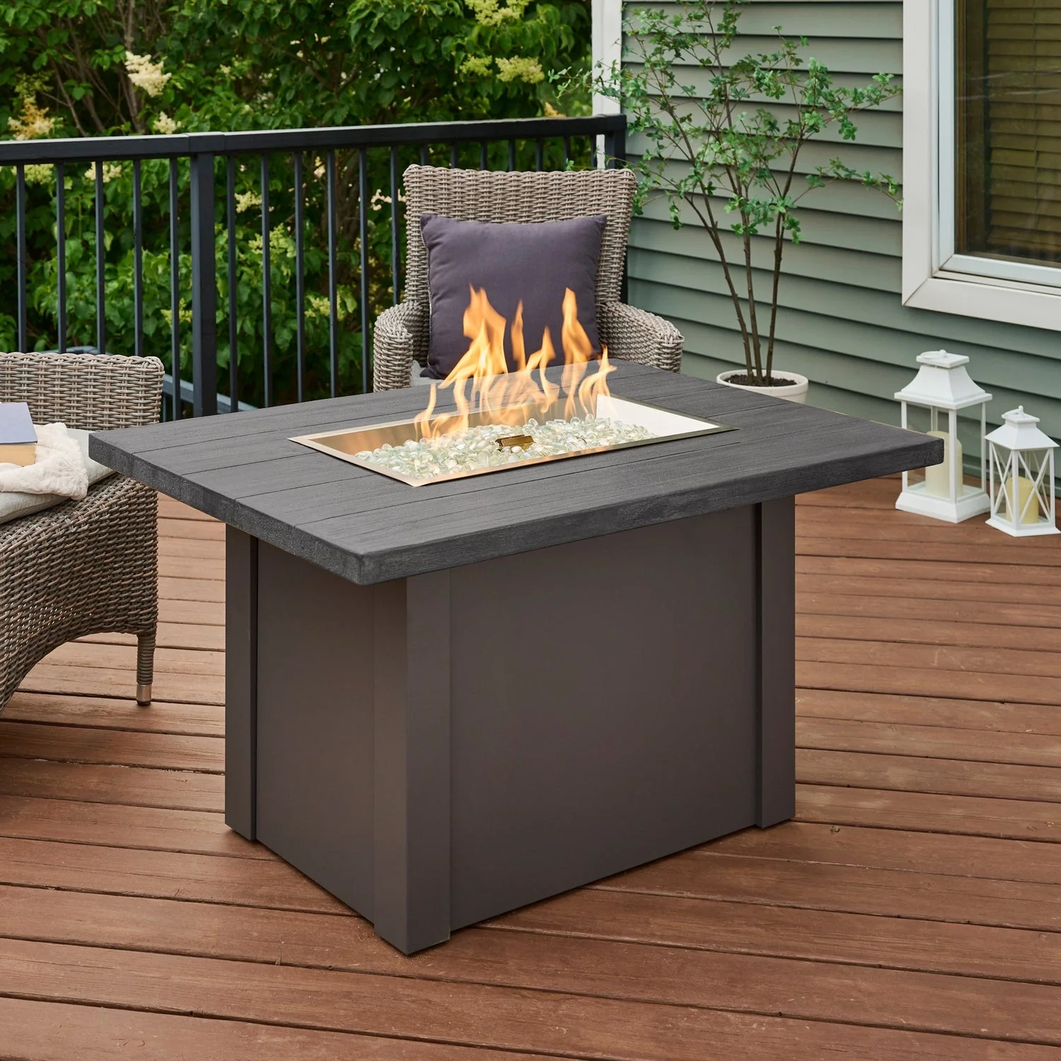 The Outdoor Greatroom Havenwood 44" Rectangular Gas Fire Pit Table - HWADG-1224-K - Image 12