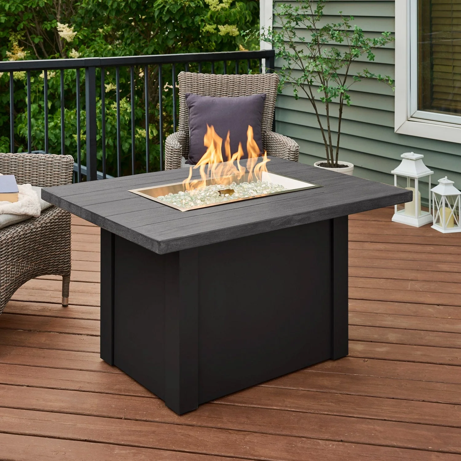 The Outdoor Greatroom Havenwood 44" Rectangular Gas Fire Pit Table - HWADG-1224-K - Image 14