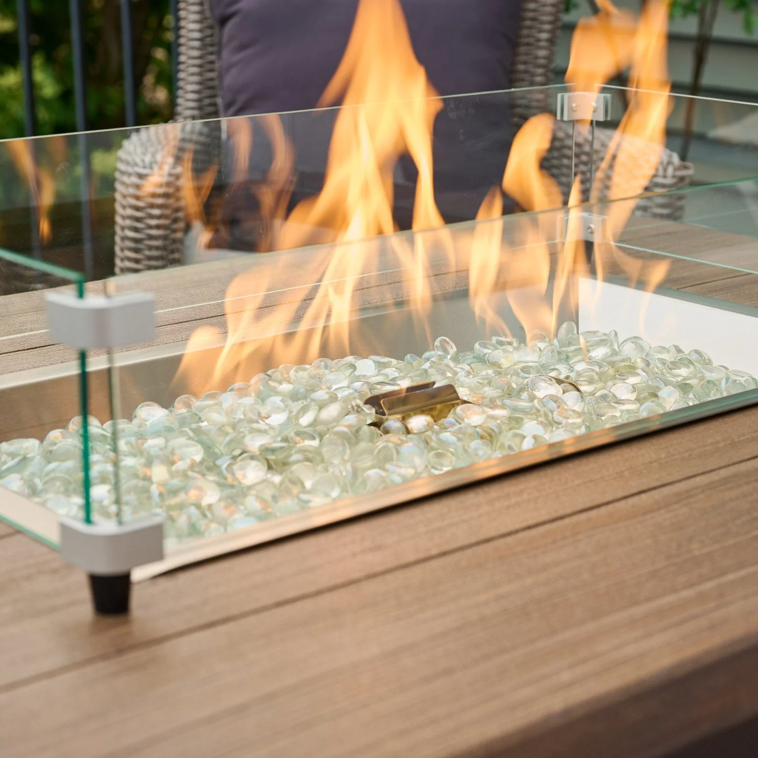 The Outdoor Greatroom Havenwood 44" Rectangular Gas Fire Pit Table - HWADG-1224-K - Image 3