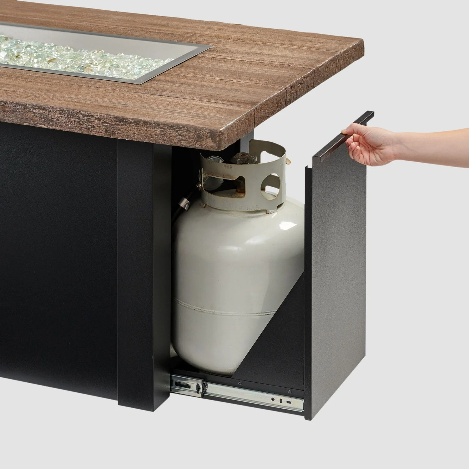 The Outdoor Greatroom Havenwood 62" Rectangular Gas Fire Pit Table - HWADG-1224-K - Image 11