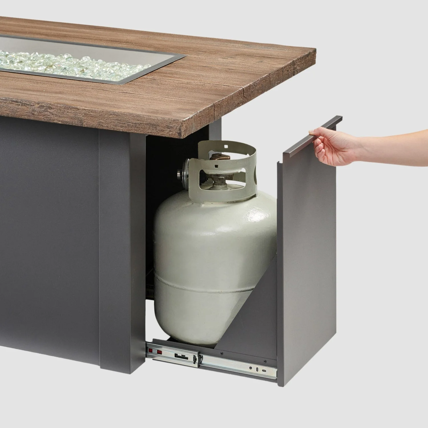The Outdoor Greatroom Havenwood 62" Rectangular Gas Fire Pit Table - HWADG-1224-K - Image 16