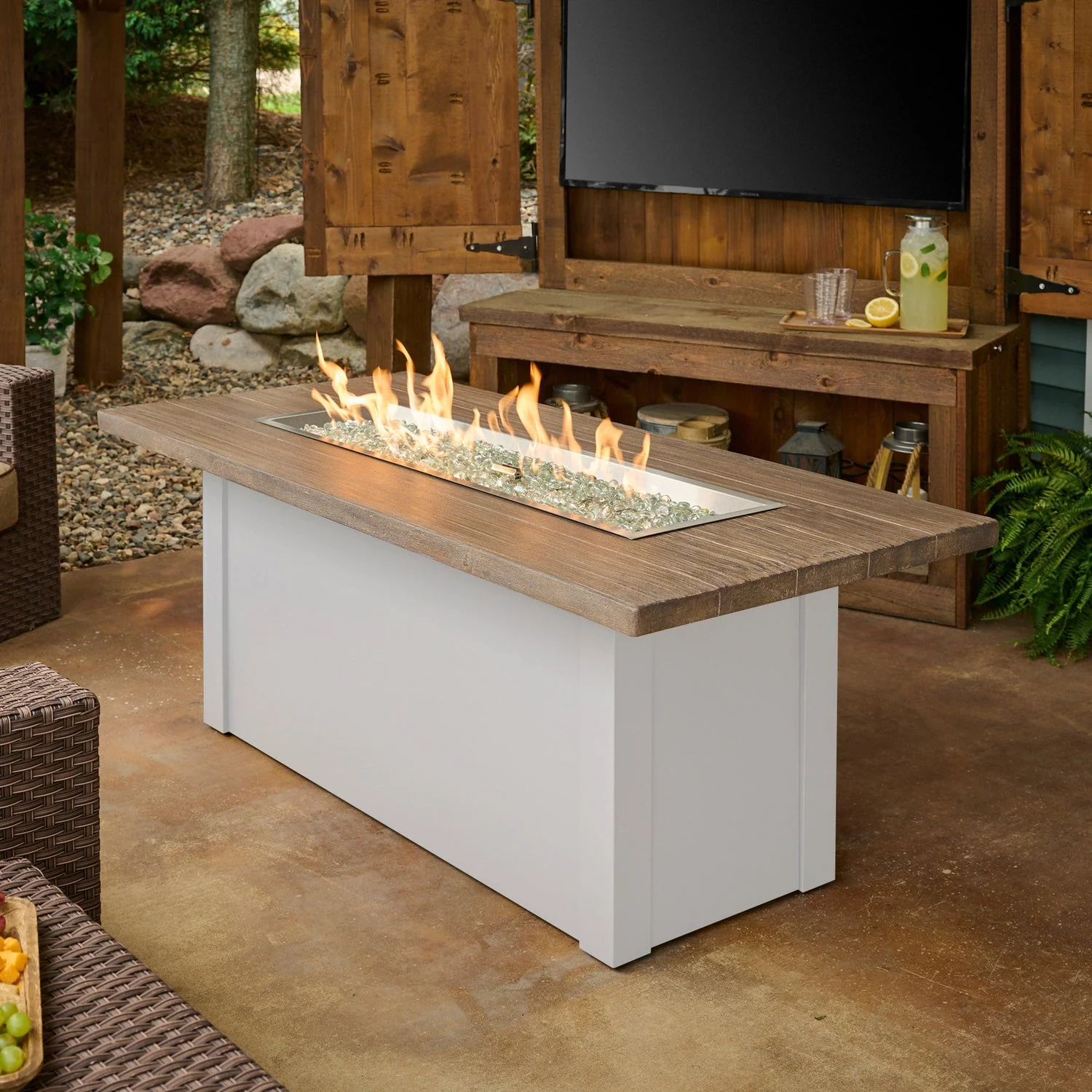 The Outdoor Greatroom Havenwood 62" Rectangular Gas Fire Pit Table - HWADG-1224-K - Image 21