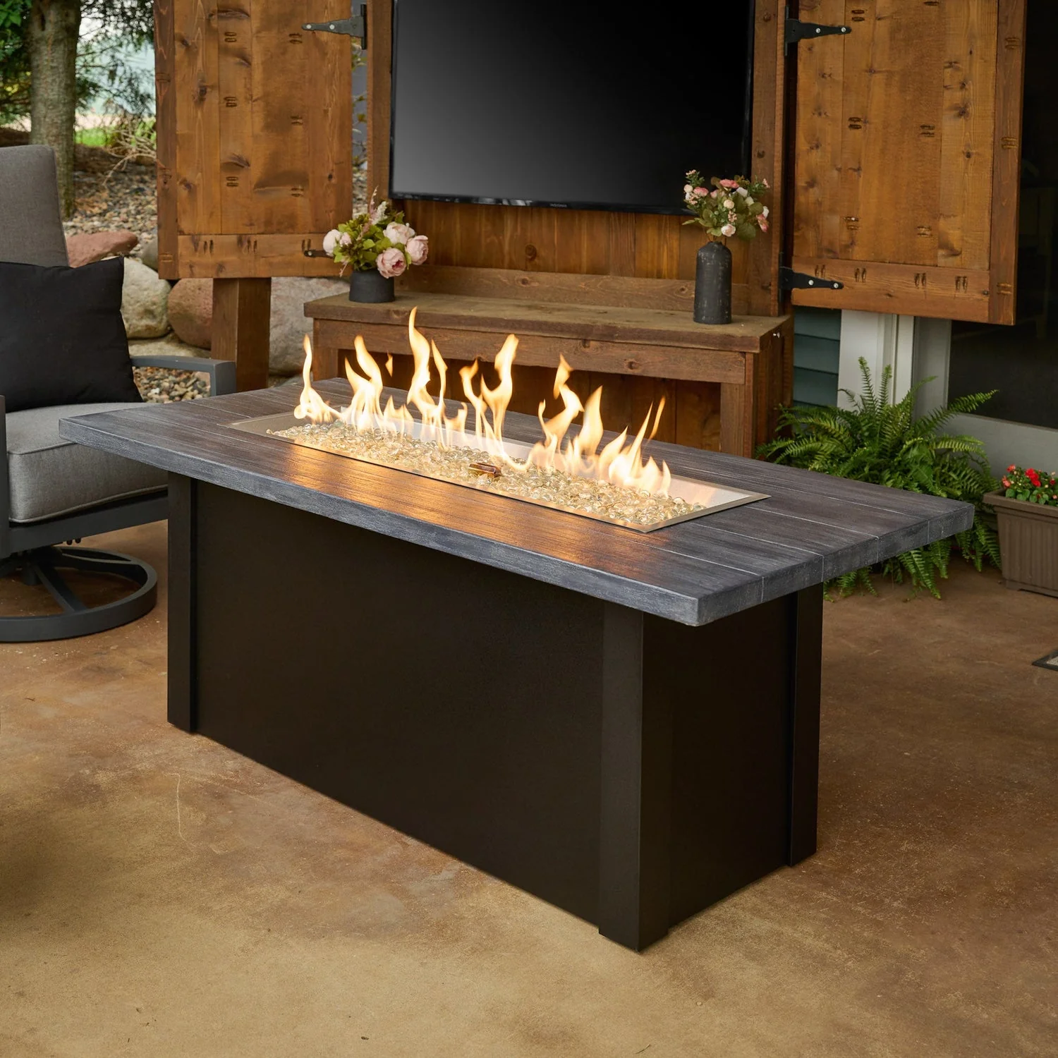 The Outdoor Greatroom Havenwood 62" Rectangular Gas Fire Pit Table - HWADG-1224-K - Image 23