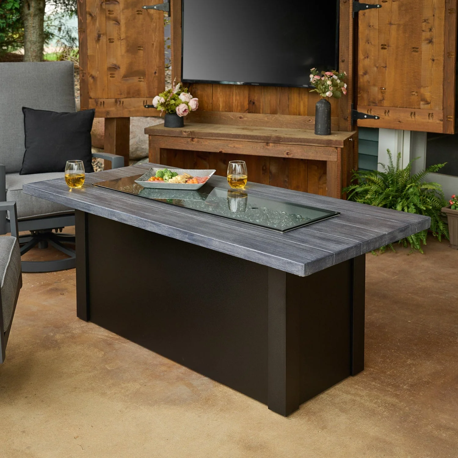 The Outdoor Greatroom Havenwood 62" Rectangular Gas Fire Pit Table - HWADG-1224-K - Image 30