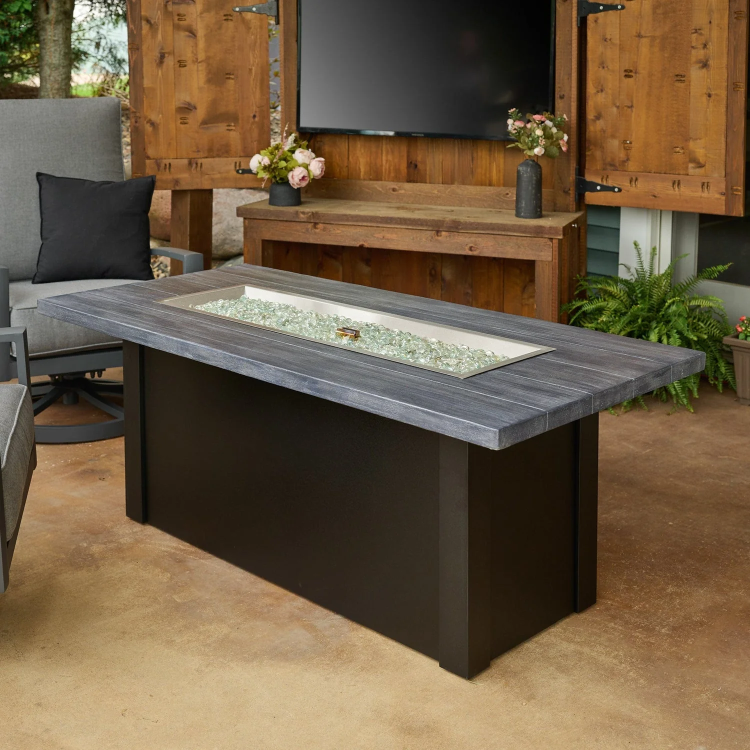The Outdoor Greatroom Havenwood 62" Rectangular Gas Fire Pit Table - HWADG-1224-K - Image 31