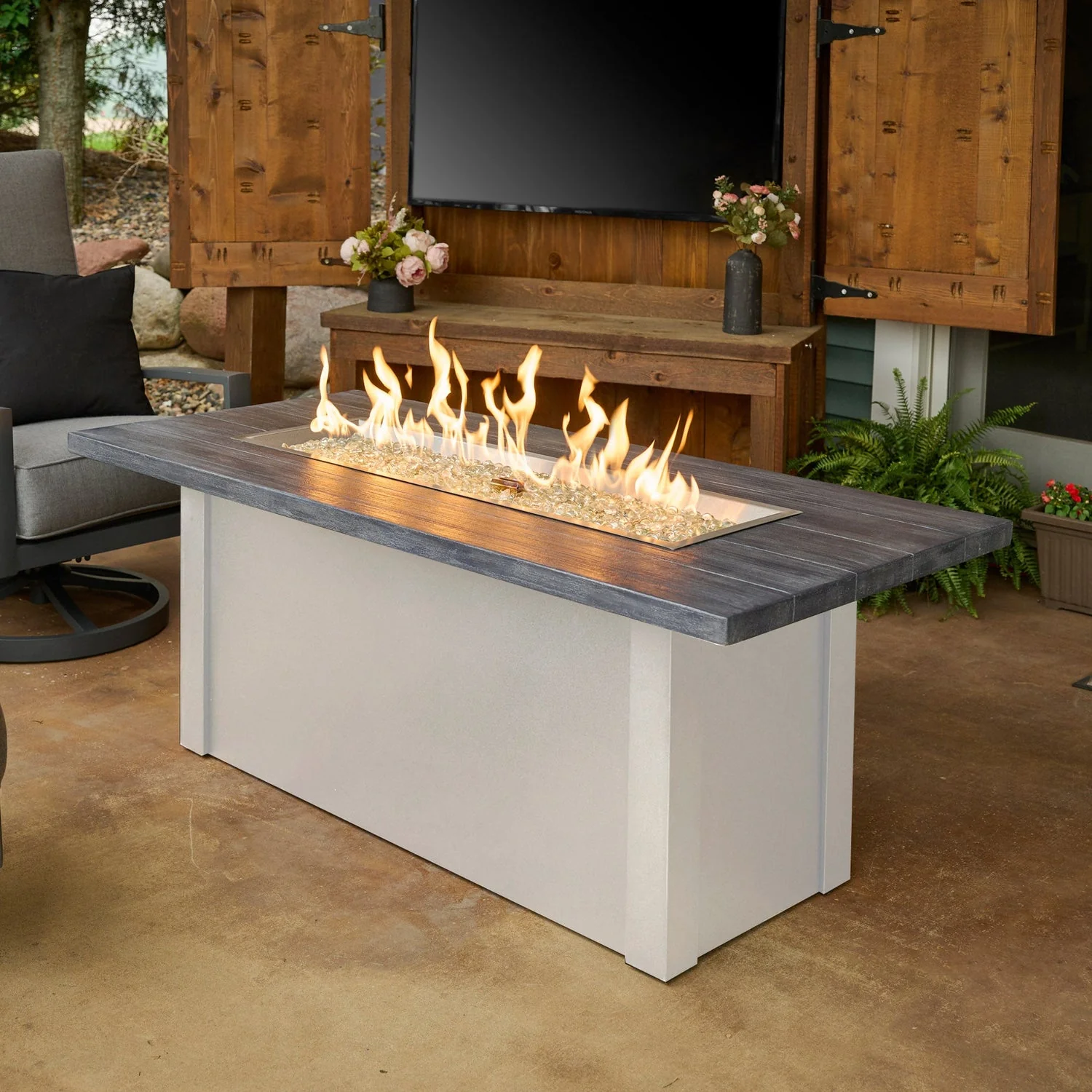 The Outdoor Greatroom Havenwood 62" Rectangular Gas Fire Pit Table - HWADG-1224-K - Image 37