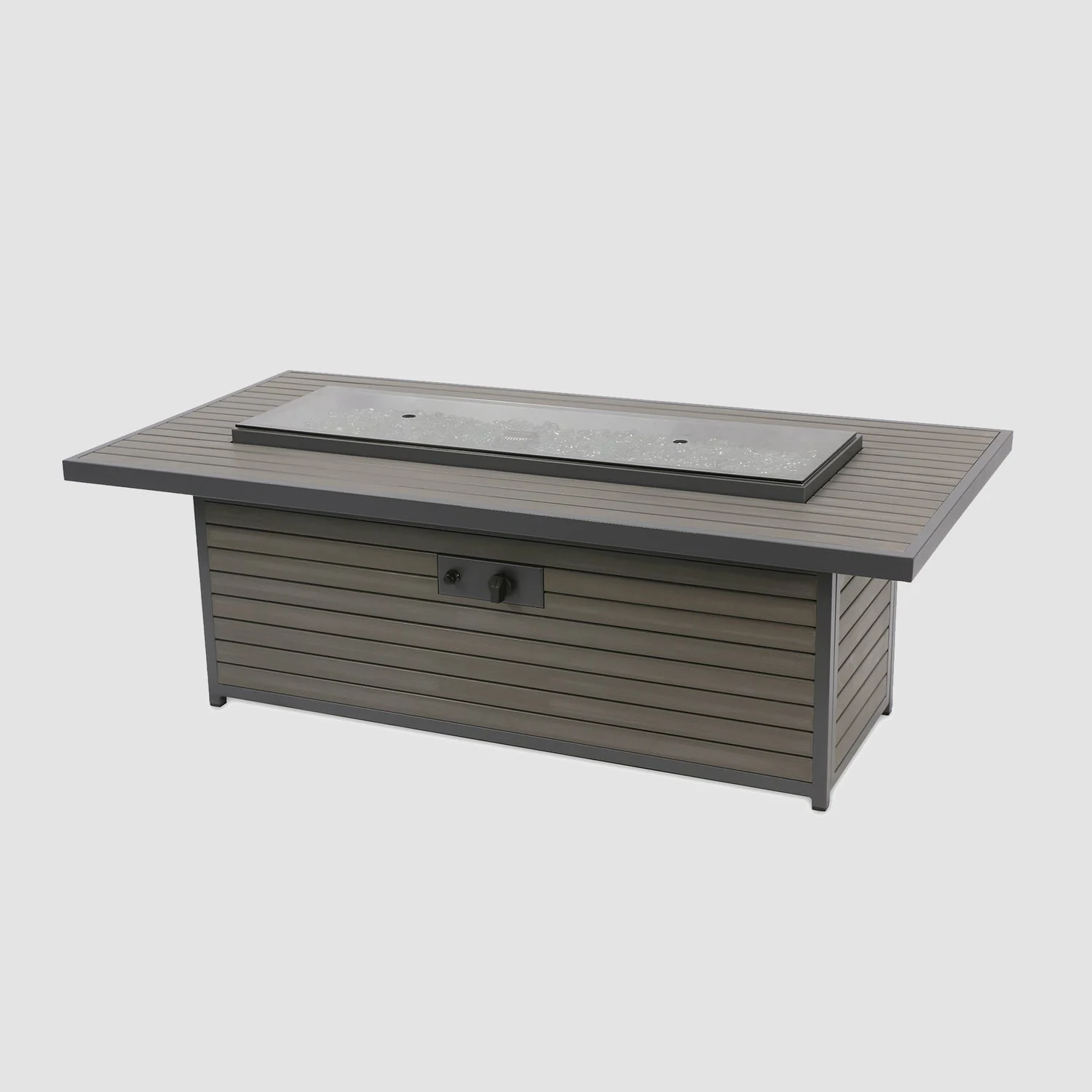 The Outdoor Greatroom  Kenwood and Brooks Linear Chat Height Gas Fire Pit Table - BRK-1242-19-W-K - Image 3
