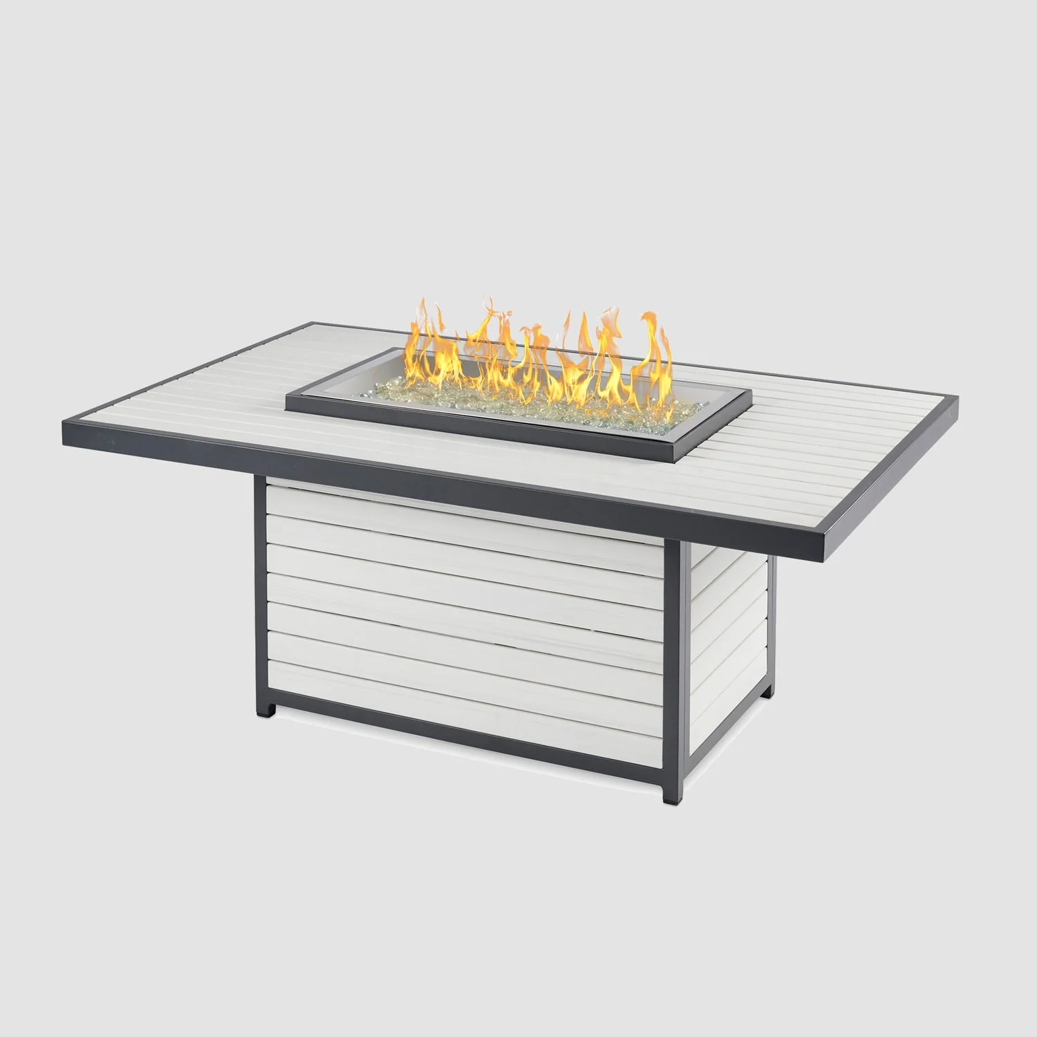 The Outdoor Greatroom Kenwood and Brooks Rectangular Chat Height Gas Fire Pit Table - KW-1224-19-K - Image 5