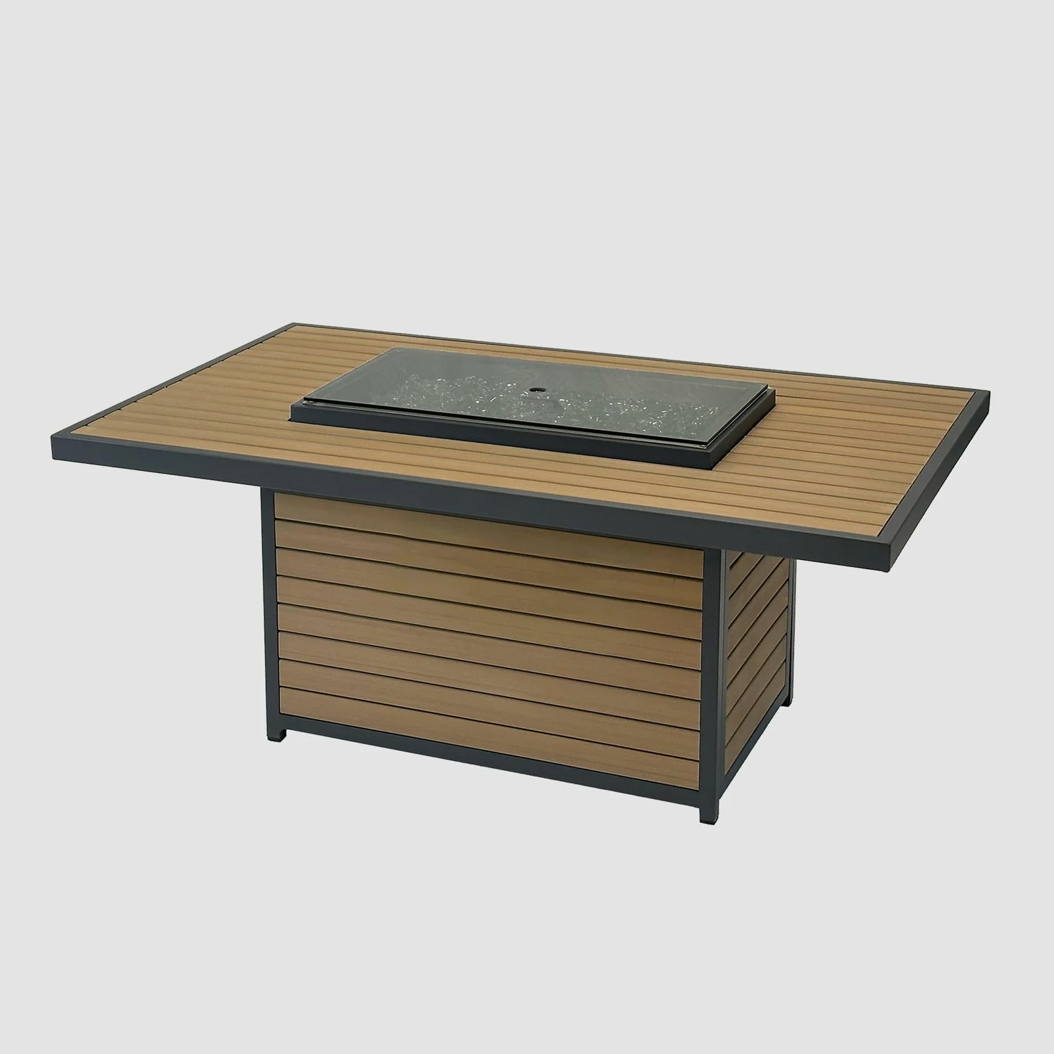 The Outdoor Greatroom Kenwood and Brooks Rectangular Chat Height Gas Fire Pit Table - KW-1224-19-K - Image 9