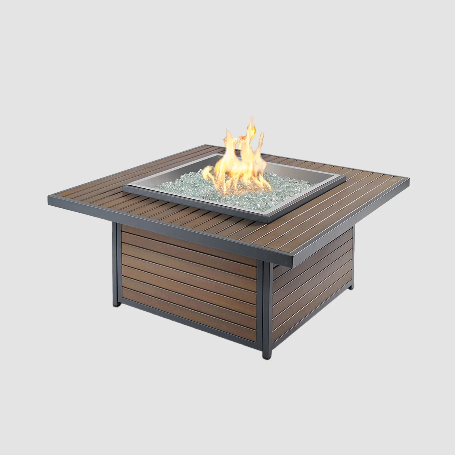 The Outdoor Greatroom Kenwood and Brooks Square Chat Height Gas Fire Pit Table - KW-2424-19-K - Image 2