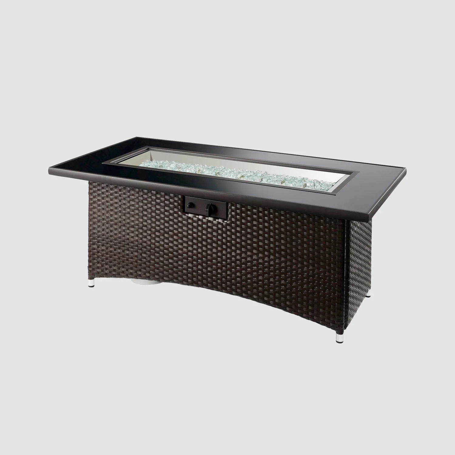 The Outdoor Greatroom Montego 59" Linear Gas Fire Pit Table - MG-1242-BLSM-K - Image 7