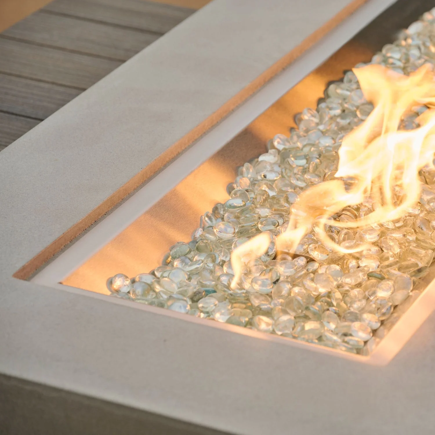 The Outdoor Greatroom Uptown Linear Gas Fire Table - UPT-1242-CGR - Image 8