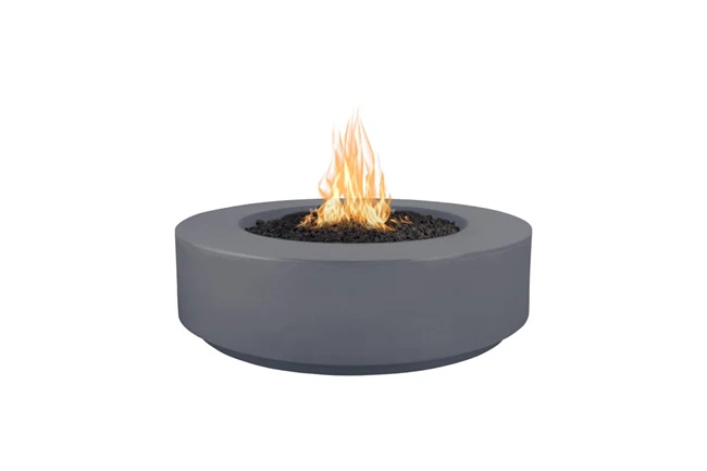 The Outdoor Plus 42" Florence Concrete Fire Pit / 12" Tall+ Free Cover - Image 7