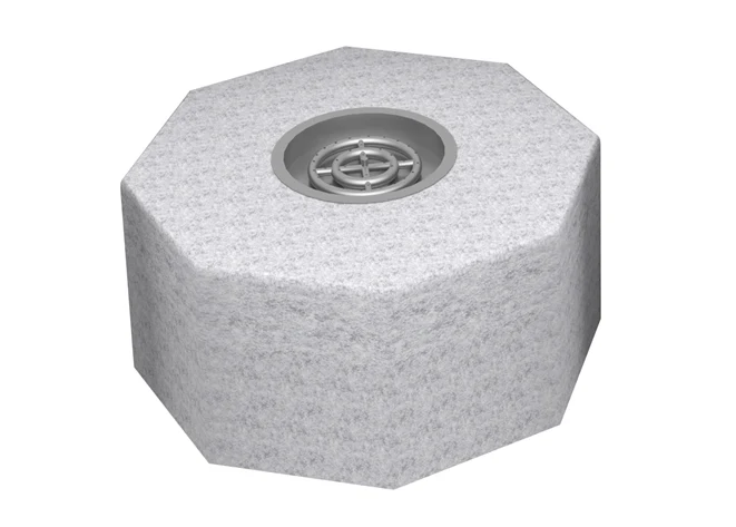 The Outdoor Plus 48" x 24" Ready-to-Finish Octagon Gas Fire Pit Kit - Image 2