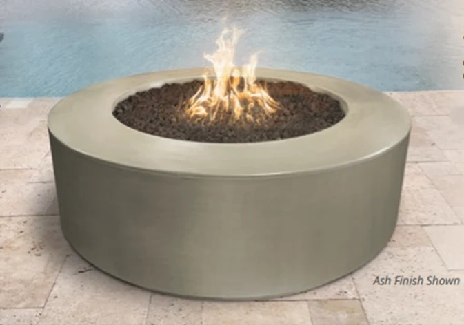 The Outdoor Plus 54" Florence Concrete Fire Pit + Free Cover - Image 2