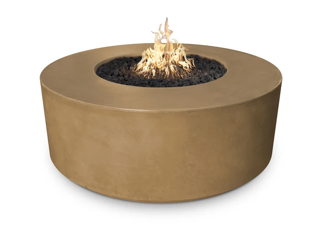 The Outdoor Plus 54" Florence Concrete Fire Pit + Free Cover - Image 9