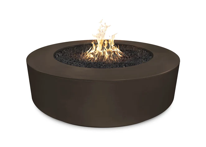 The Outdoor Plus 72" Florence Concrete Fire Pit + Free Cover - Image 7
