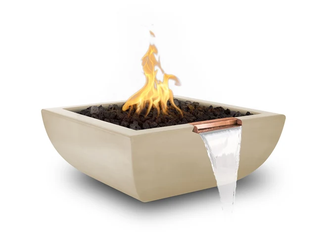 The Outdoor Plus Avalon Concrete Fire & Water Bowl + Free Cover - Image 10