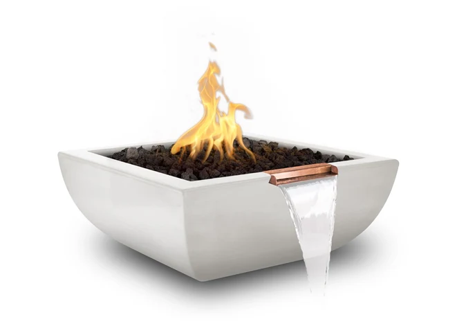 The Outdoor Plus Avalon Concrete Fire & Water Bowl + Free Cover - Image 5