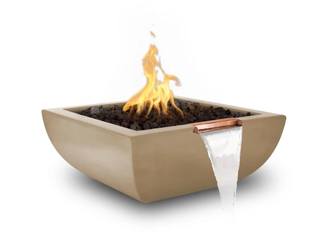 The Outdoor Plus Avalon Concrete Fire & Water Bowl + Free Cover - Image 8