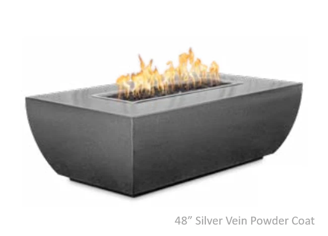 The Outdoor Plus Avalon Linear Metal Fire Pit - 15" Tall + Free Cover - Image 2