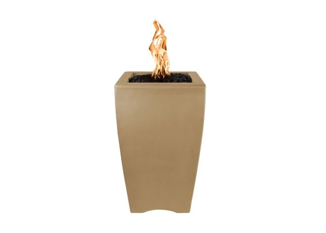 The Outdoor Plus Baston Concrete Fire Pillar + Free Cover - Image 3