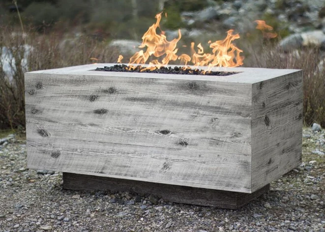 The Outdoor Plus Catalina Wood Grain Fire Pit + Free Cover - Image 3