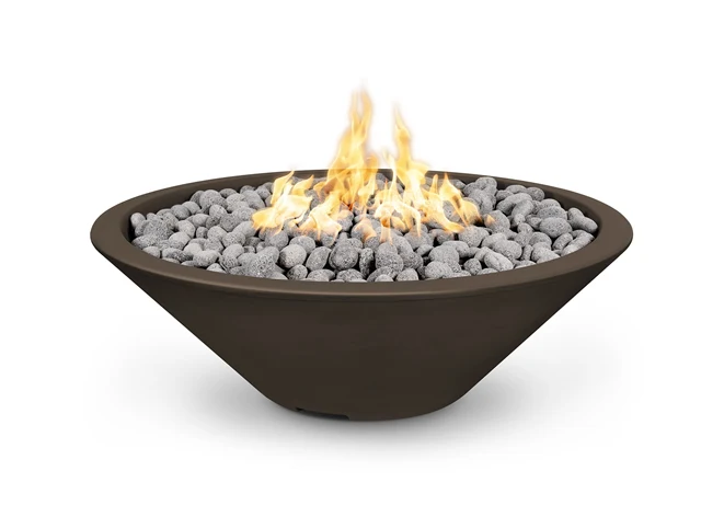 The Outdoor Plus Cazo Concrete Fire Pit - Narrow Lip + Free Cover - Image 6