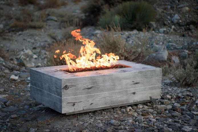 The Outdoor Plus Coronado Wood Grain Fire Pit + Free Cover - Image 5