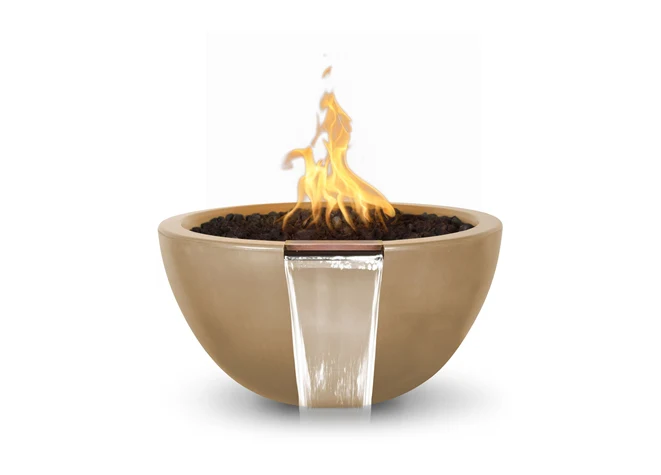 The Outdoor Plus Luna Concrete Fire & Water Bowl + Free Cover - Image 7