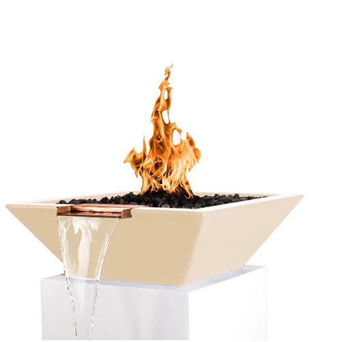 The Outdoor Plus Maya Concrete Fire & Water Bowl + Free Cover - Image 5