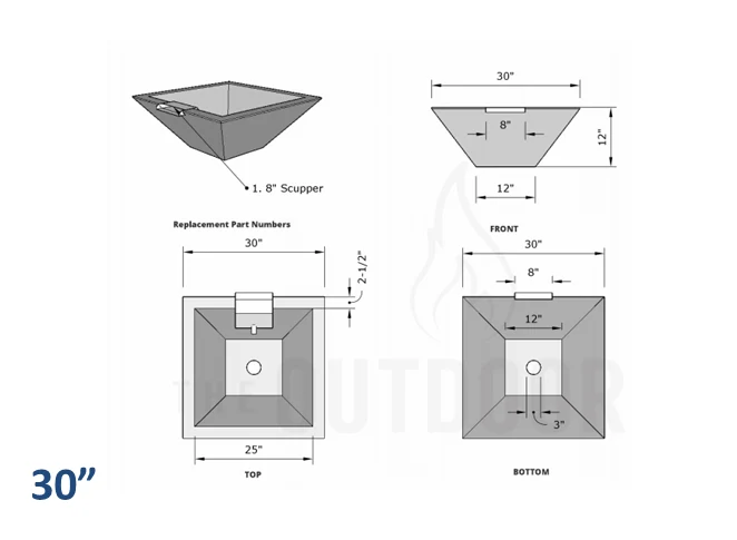 The Outdoor Plus Maya Concrete Planter Bowl with Water - Image 6