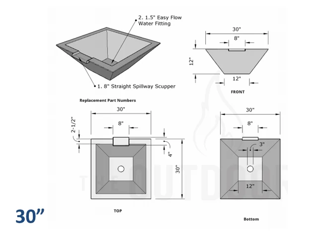 The Outdoor Plus Maya Concrete Water Bowl + Free Cover - Image 11