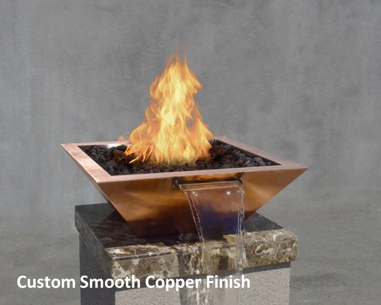 The Outdoor Plus Maya Copper Fire & Water Bowl + Free Cover - Image 4