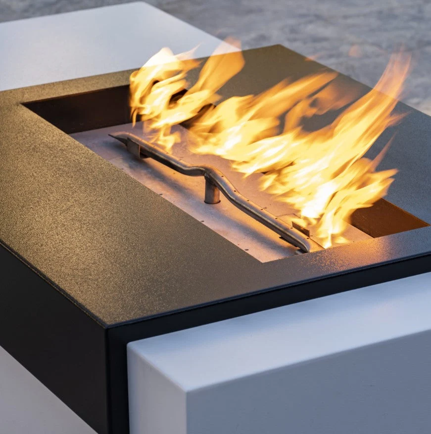 The Outdoor Plus Moonstone Fire Pit / Black & White Collection + Free Cover - Image 10